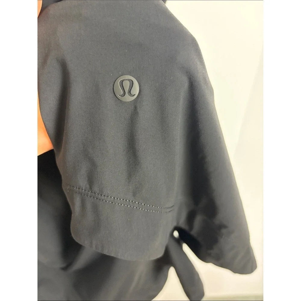 Lululemon Lightweight High-Neck Romper Black Size 2 Open Back Athletic One Piece